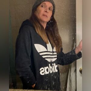 Adidas Women's Black Logo Hoodie